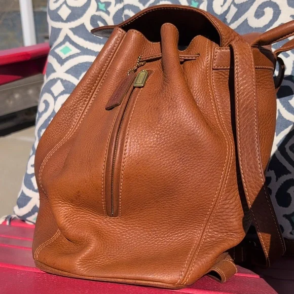 Vintage Coach Sonoma Backpack 4908 Saddle Defects - Picture 2 of 12